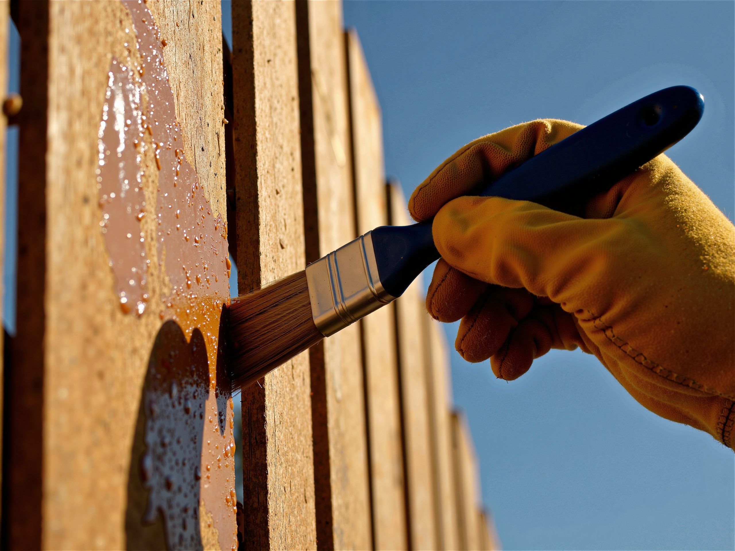 painting wooden Fence company Chesterfield